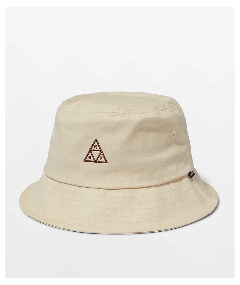 HUF Set Triple Triangle Natural Bucket Hat