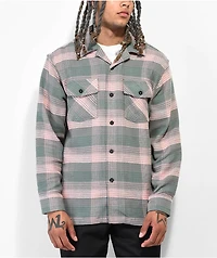 HUF Smash Pink & Green Flannel Shirt