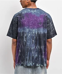 HUF Smoken Skulls Blue Tie Dye T-Shirt