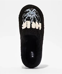 HUF Snow Angel Black Fuzzy Slippers