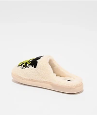 HUF Snow Angel White Fuzzy Slippers