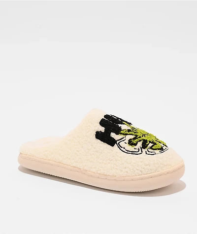 HUF Snow Angel White Fuzzy Slippers
