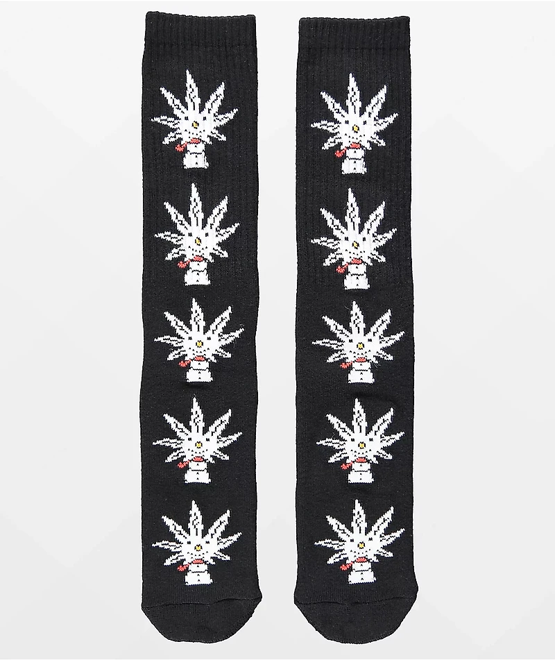 HUF Snow Buddy Black & White Crew Socks