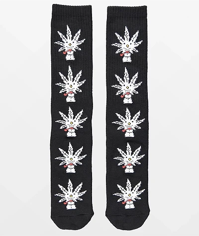HUF Snow Buddy Black & White Crew Socks