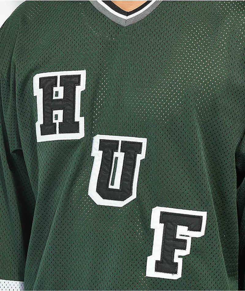 HUF Star Green & White Hockey Jersey