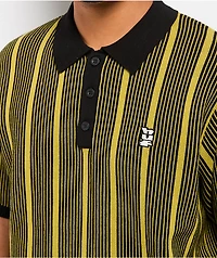 HUF Trace Stripe Moss Knit Polo Shirt