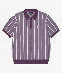 HUF Trace Stripe Moss Knit Polo Shirt