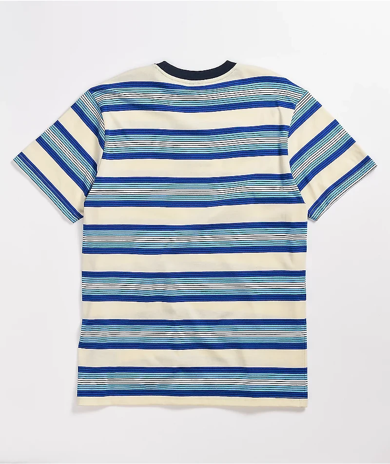 HUF Travis Blue & White Stripe Knit T-Shirt