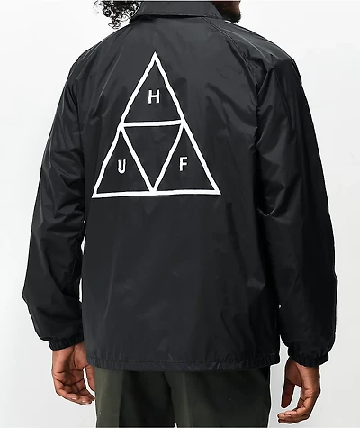 HUF Triple Triangle Black Coaches Jacket