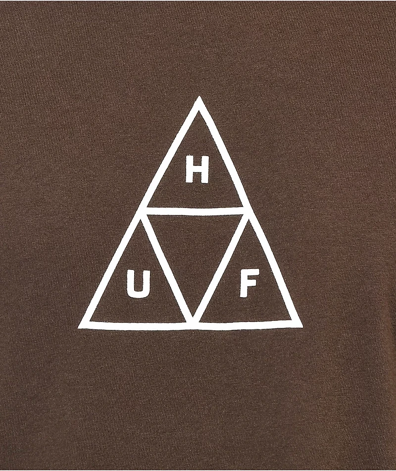 HUF Triple Triangle Brown T-Shirt