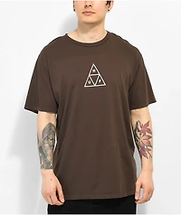 HUF Triple Triangle Brown T-Shirt