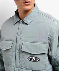 HUF Villard Steel Blue Quilted Shacket