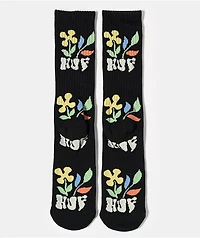 HUF Weston Black Crew Socks