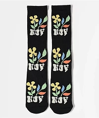 HUF Weston Black Crew Socks