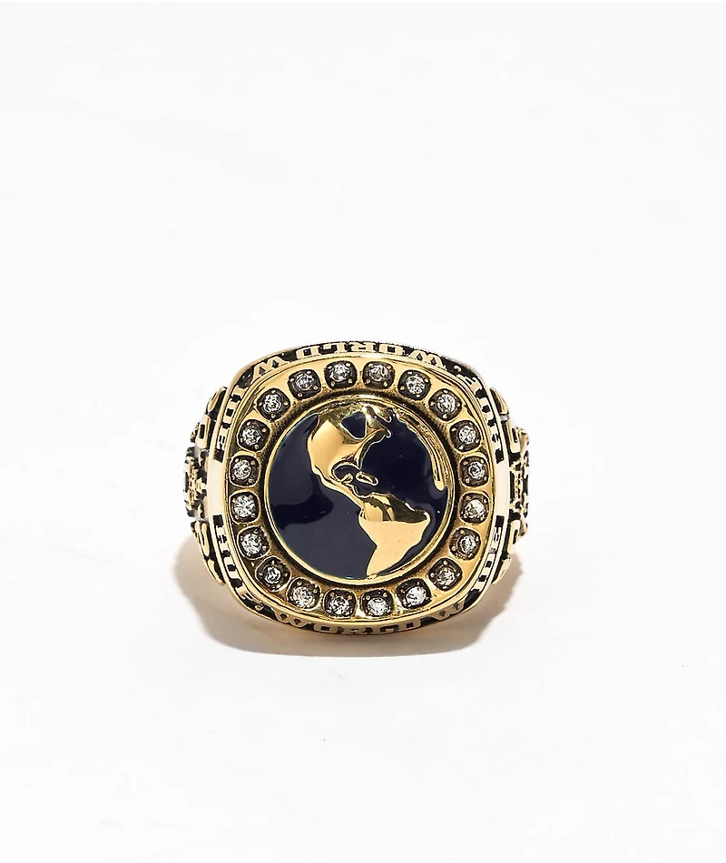 HUF Worldwide Gold Ring