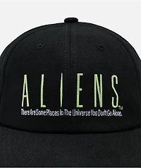 HUF X ALIENS Black Snapback Hat