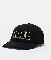 HUF X ALIENS Black Snapback Hat