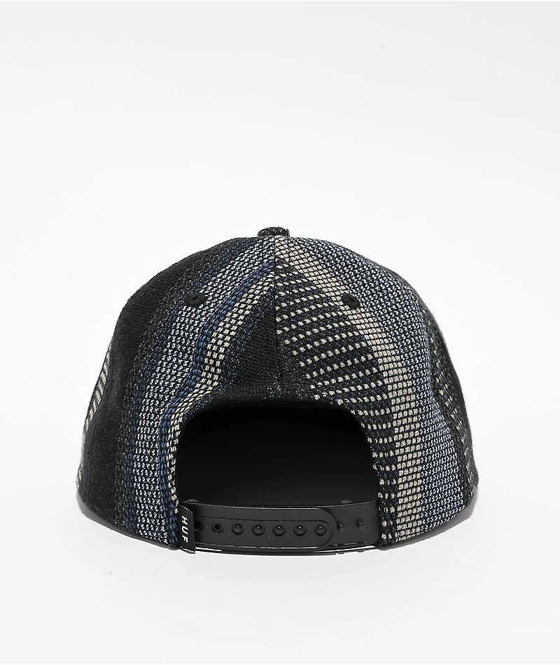 HUF x Bronze 56K Baja Black & Blue Snapback Hat