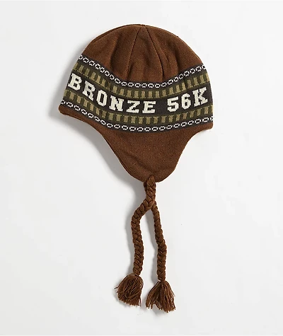 HUF x Bronze 56K Hufware Brown Flap Beanie