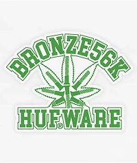 HUF x Bronze 56K Hufware Sticker