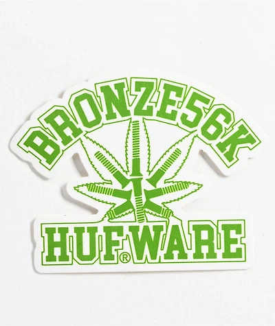 HUF x Bronze 56K Hufware Sticker