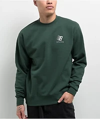 HUF x Bronze 56K Worldwide Green Crewneck Sweatshirt