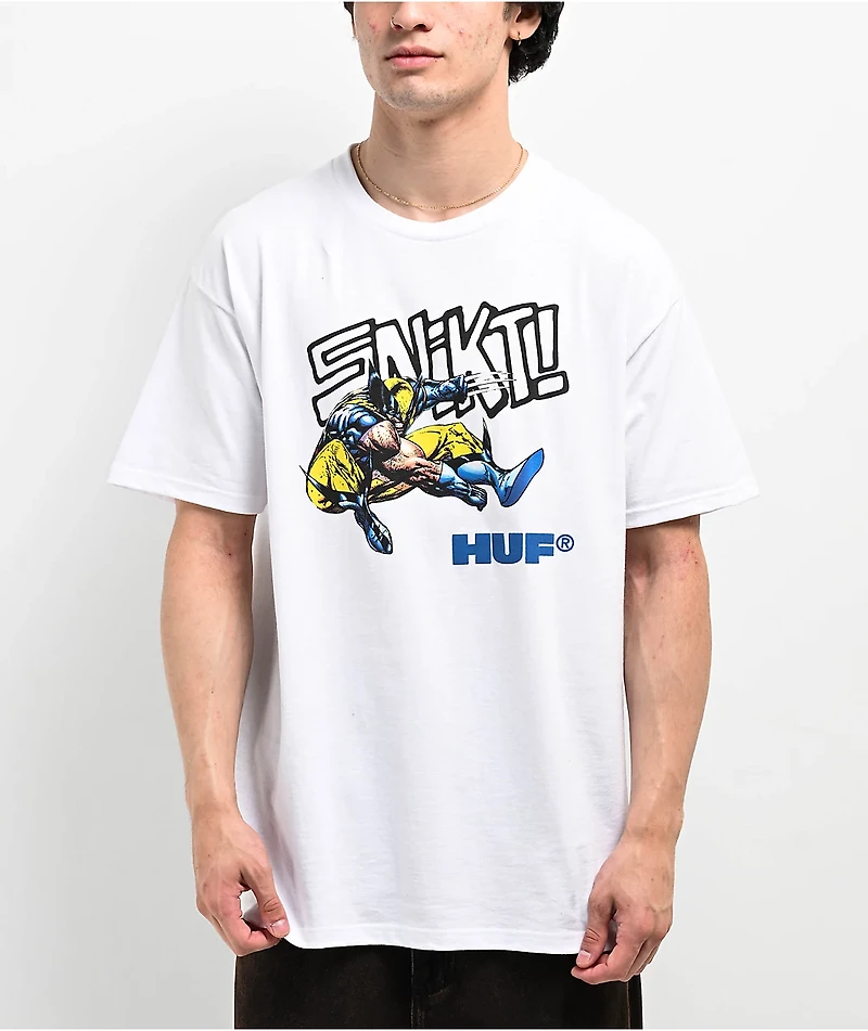 HUF x Deadpool Beserk White T-Shirt