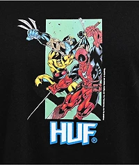 HUF x Deadpool Hack N Slash Black Long Sleeve T-Shirt