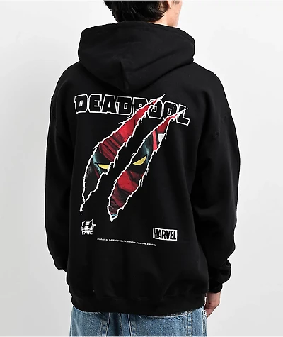 HUF x Deadpool Slasher Black Hoodie