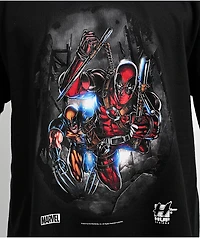 HUF x Deadpool Wolverine Black Long Sleeve T-Shirt