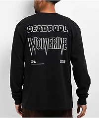 HUF x Deadpool Wolverine Black Long Sleeve T-Shirt