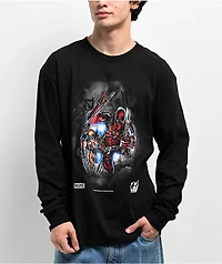 HUF x Deadpool Wolverine Black Long Sleeve T-Shirt