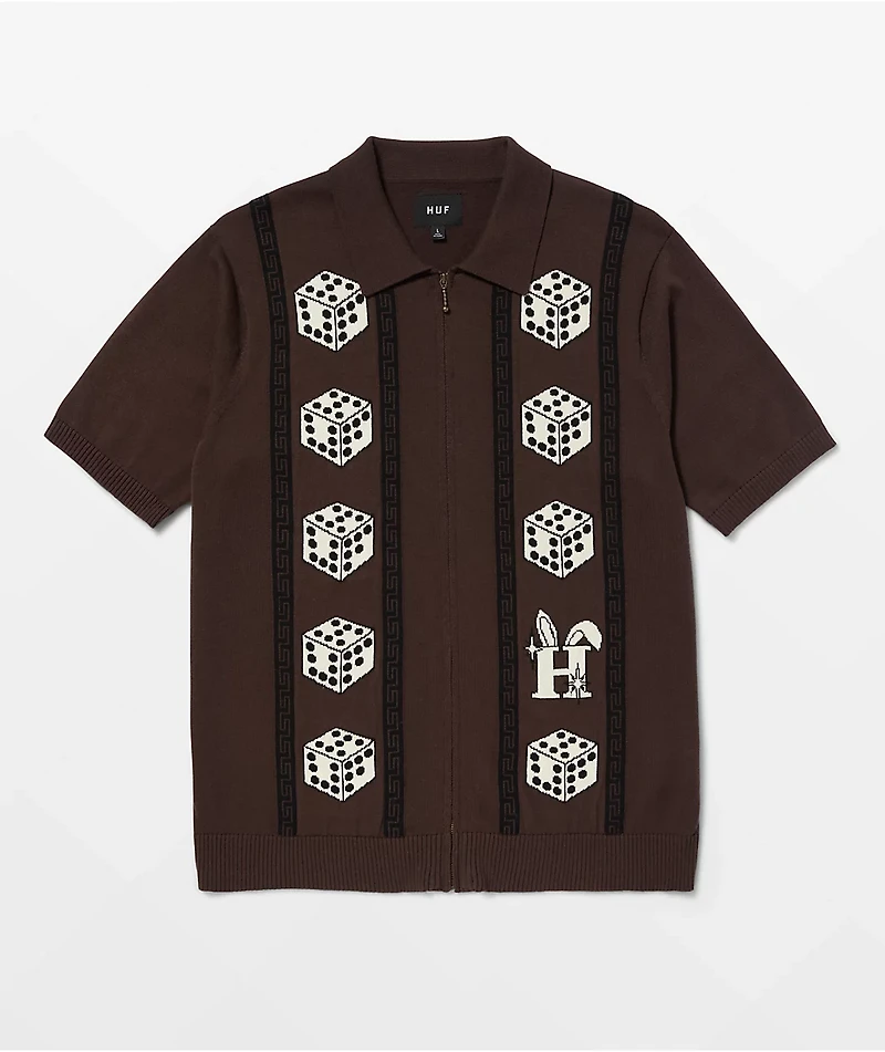 HUF x Freddie Gibbs Coffee Zip Sweater