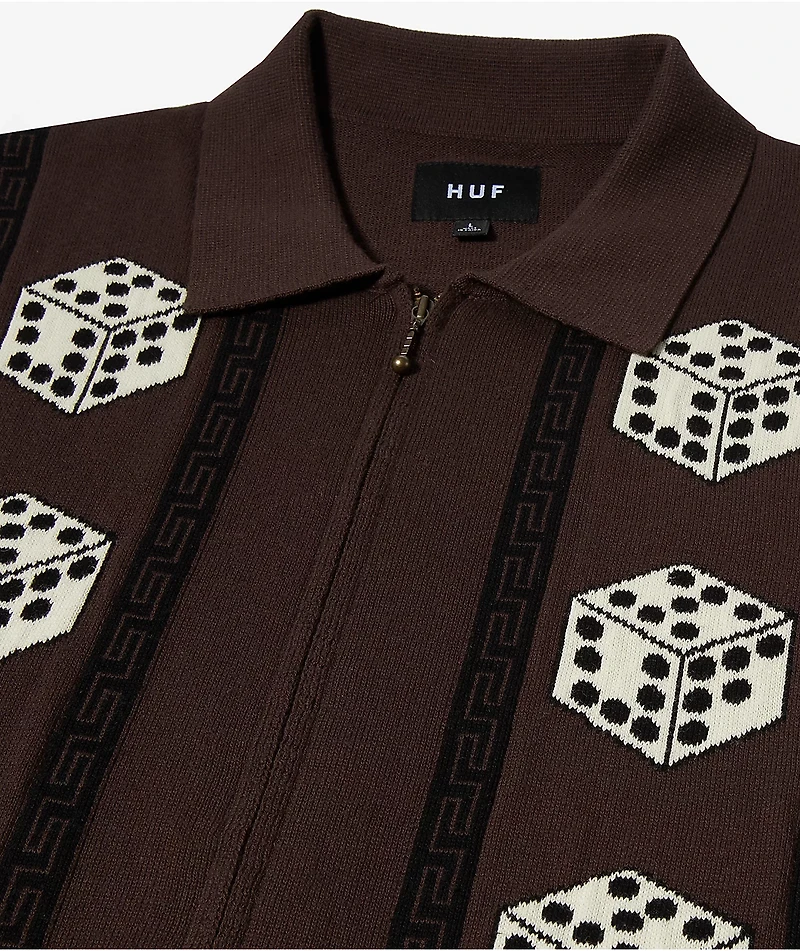 HUF x Freddie Gibbs Coffee Zip Sweater
