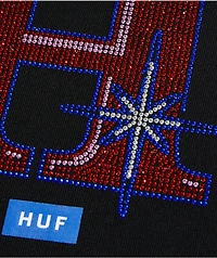 HUF x Freddie Gibbs Iced Out Black Hoodie