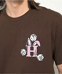 HUF x Freddie Gibbs Lucky Bones Brown T-Shirt