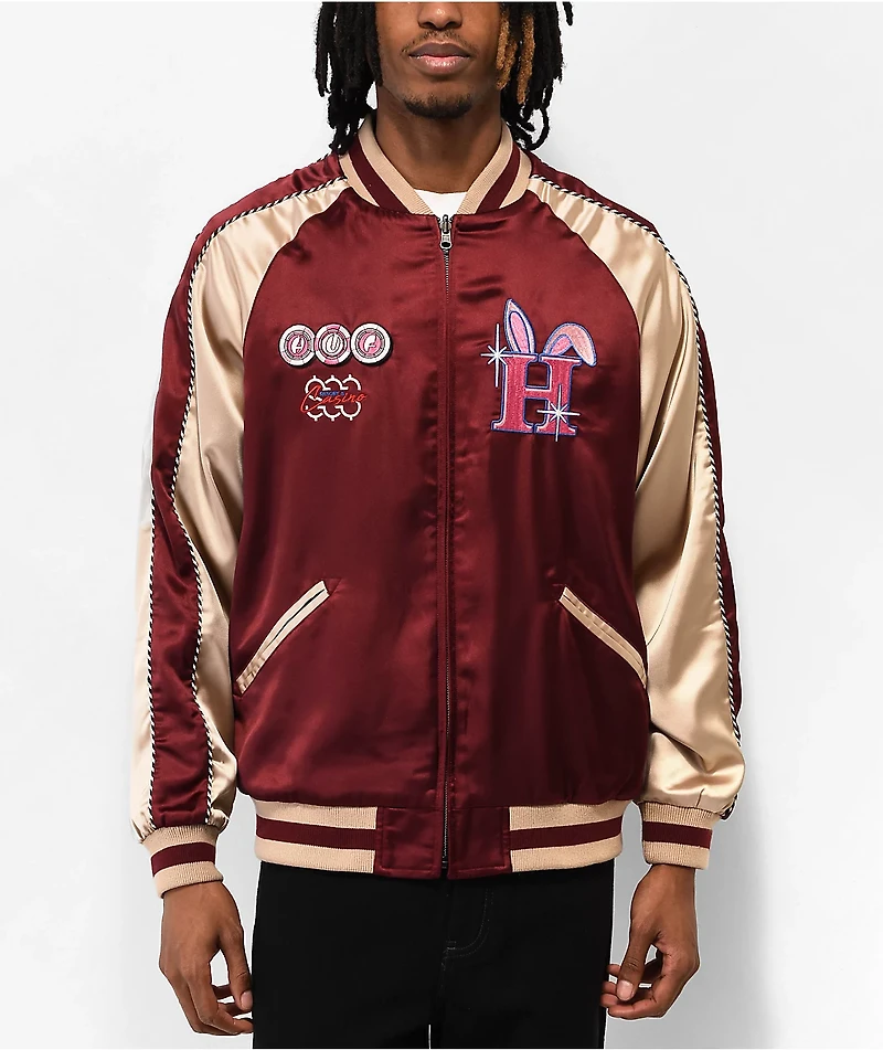 HUF x Freddie Gibbs Red & Black Reversible Souvenir Jacket