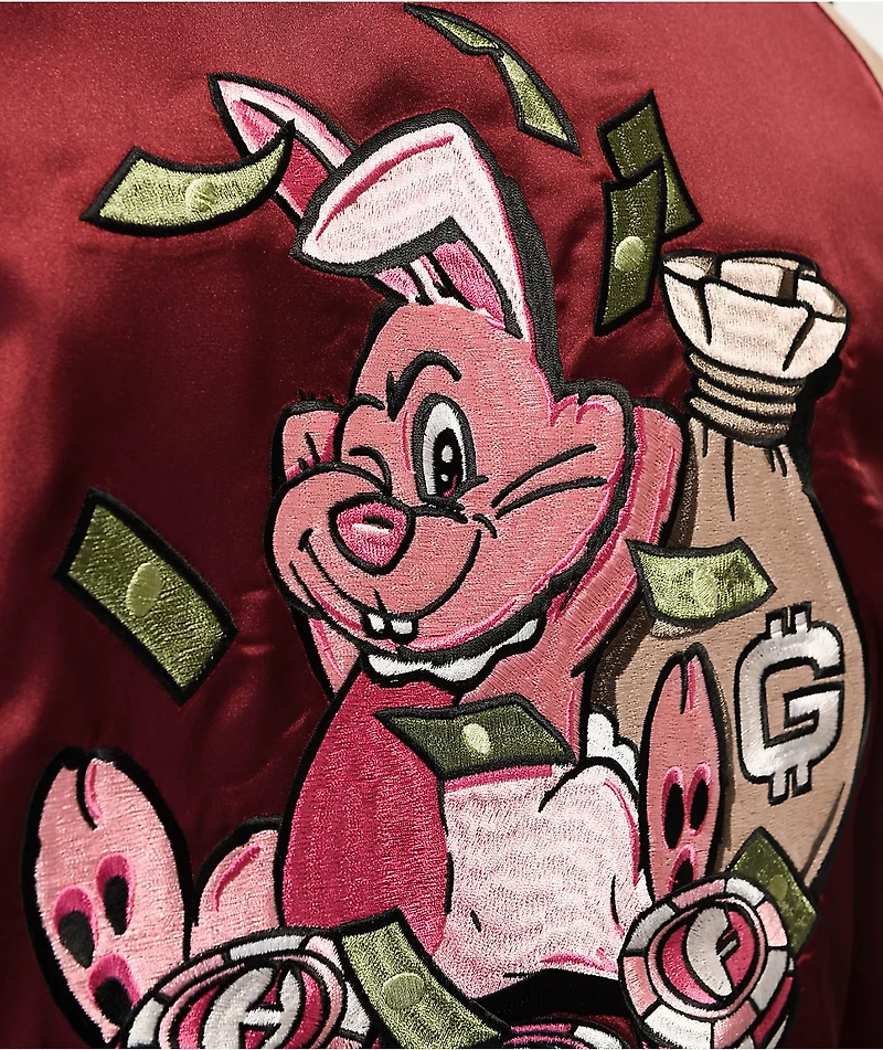 HUF x Freddie Gibbs Red & Black Reversible Souvenir Jacket