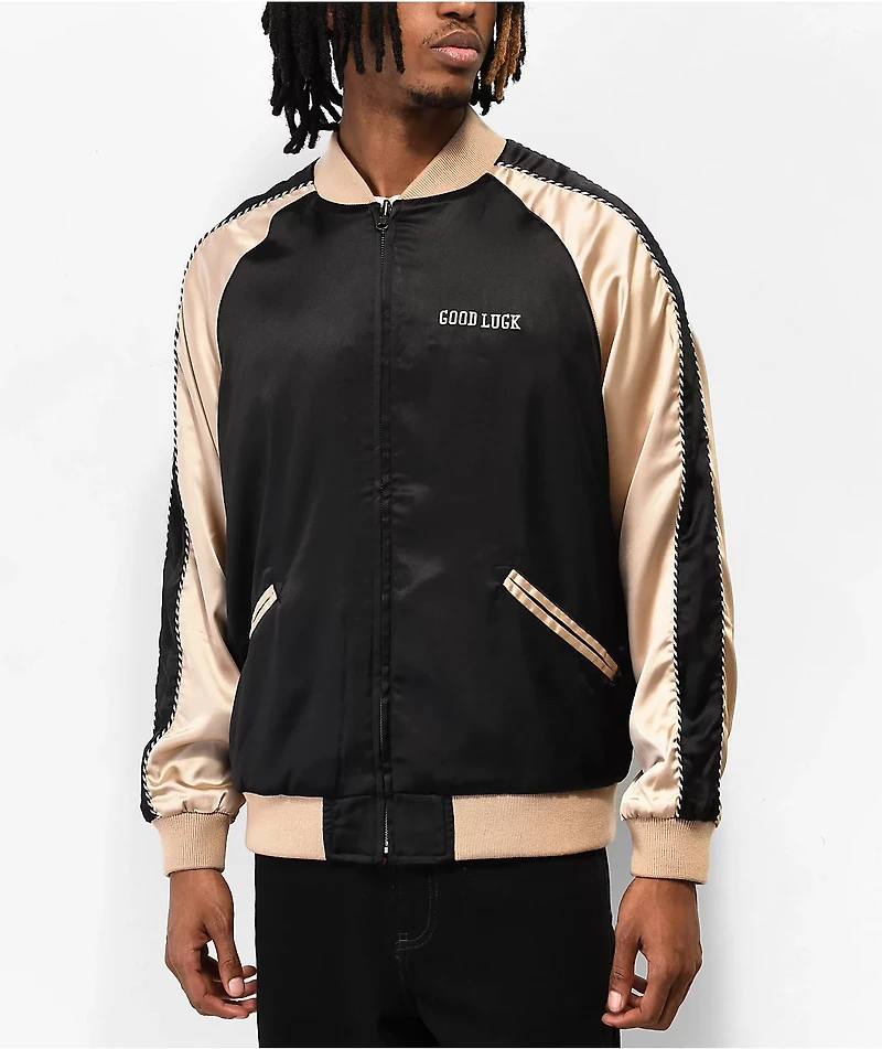 HUF x Freddie Gibbs Red & Black Reversible Souvenir Jacket