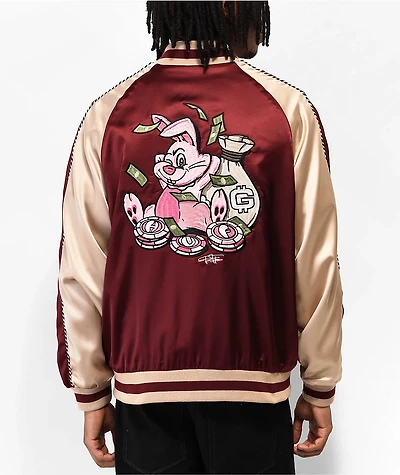 HUF x Freddie Gibbs Red & Black Reversible Souvenir Jacket