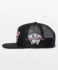 HUF x Freddie Gibbs Triple 7 Black Trucker Hat