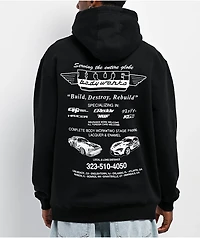 HUF x GReddy Body Works Black Hoodie