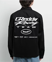 HUF x GReddy Formula Black Work Jacket