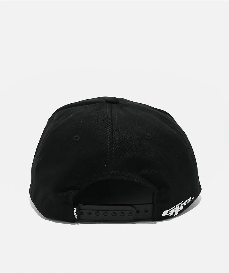 HUF x GReddy Team Black Snapback Hat