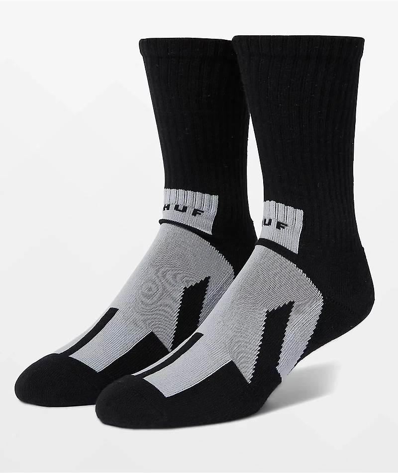 HUF x Girl Black Crew Socks