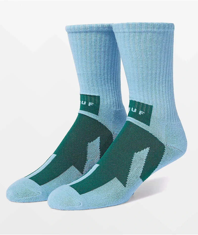 HUF x Girl Blue & Green Crew Socks