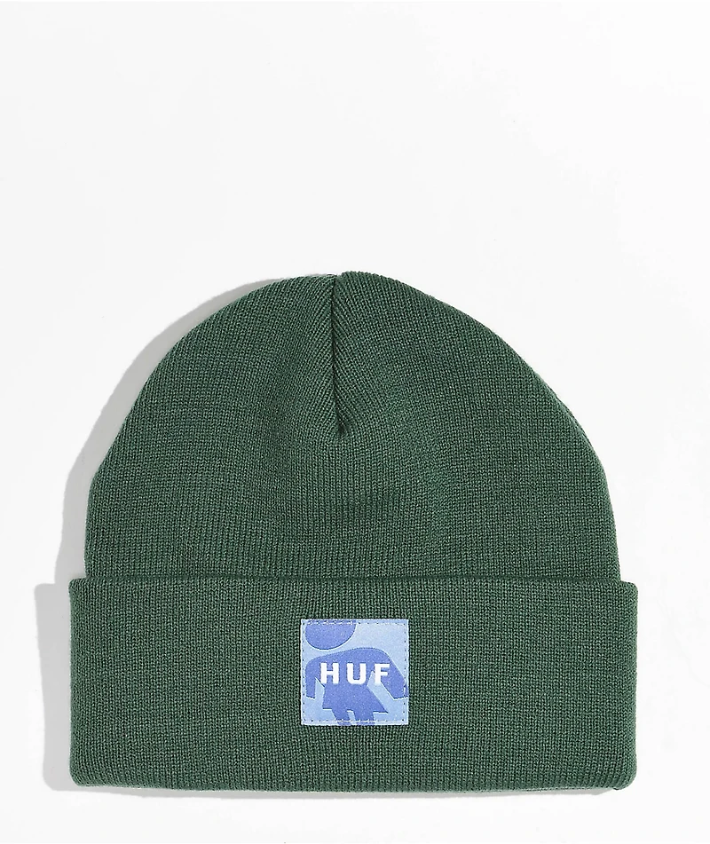 HUF x Girl OG Logo Green Beanie