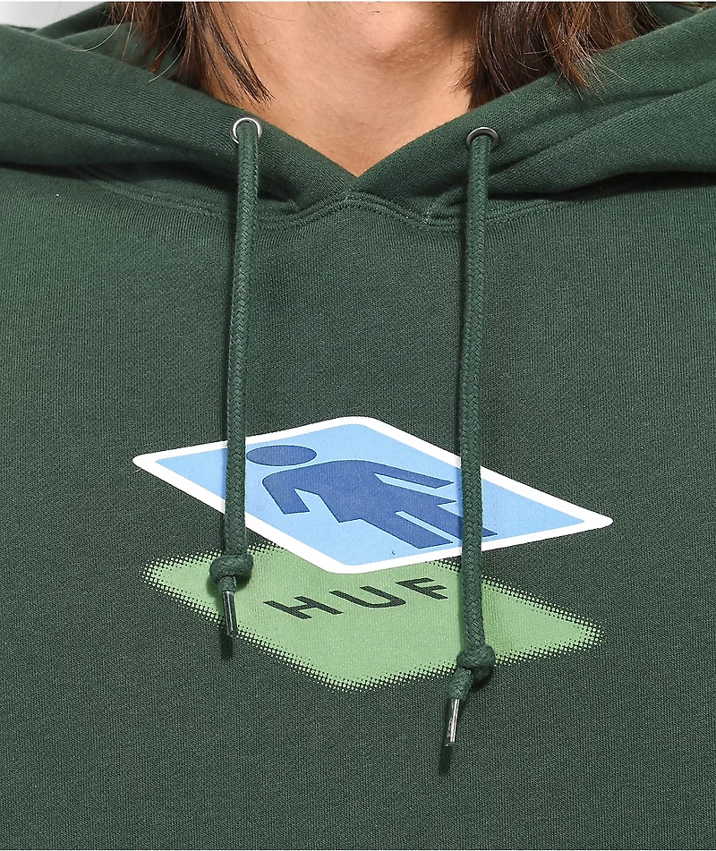 HUF x Girl Shadow Green Hoodie