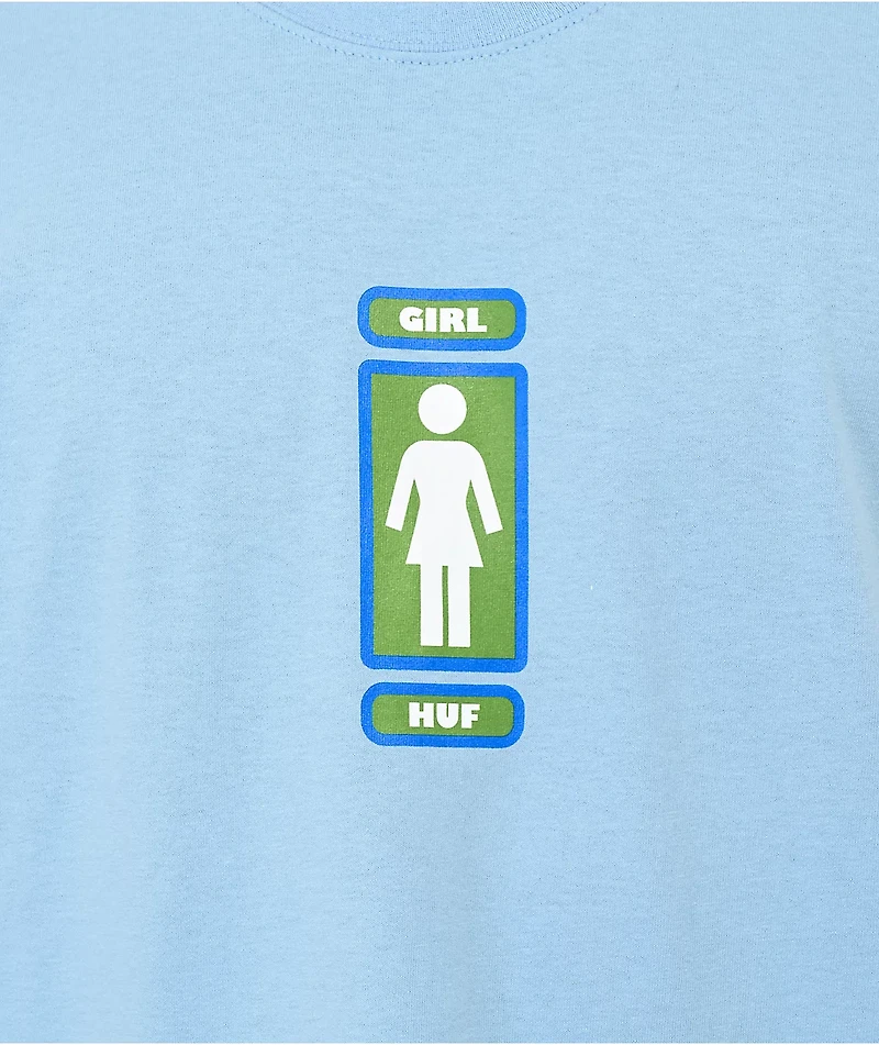 HUF x Girl Springwood Light Blue T-Shirt