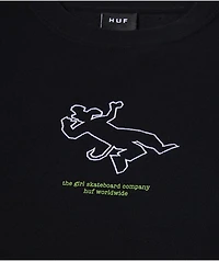 HUF x Girl Utline Black Crewneck Sweatshirt